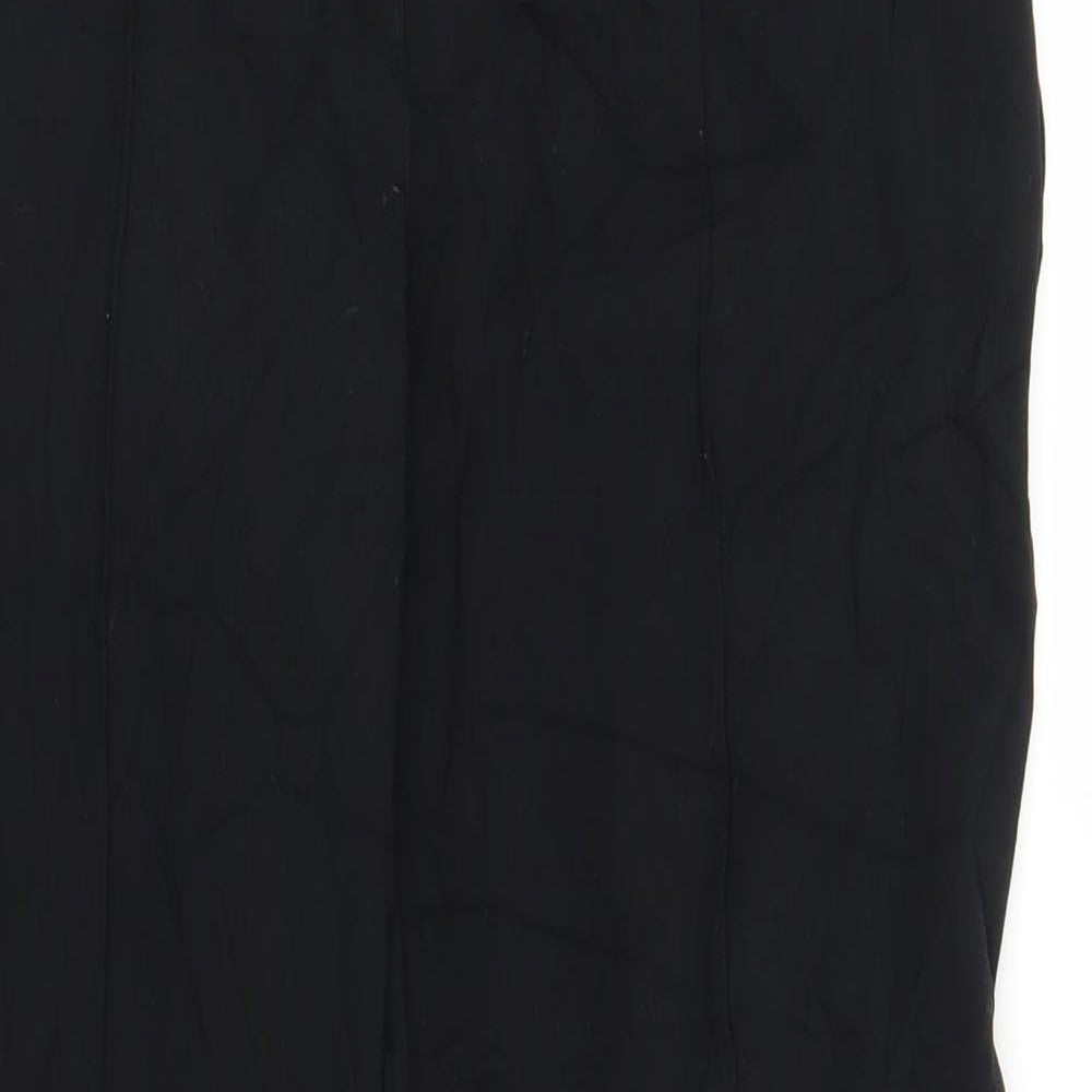 Womens UK Size 10 M&S Regular Fit  Black Trousers