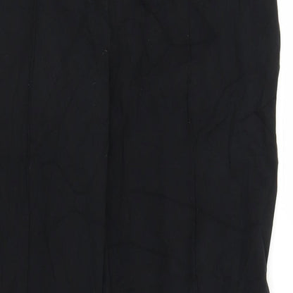 Womens UK Size 10 M&S Regular Fit  Black Trousers