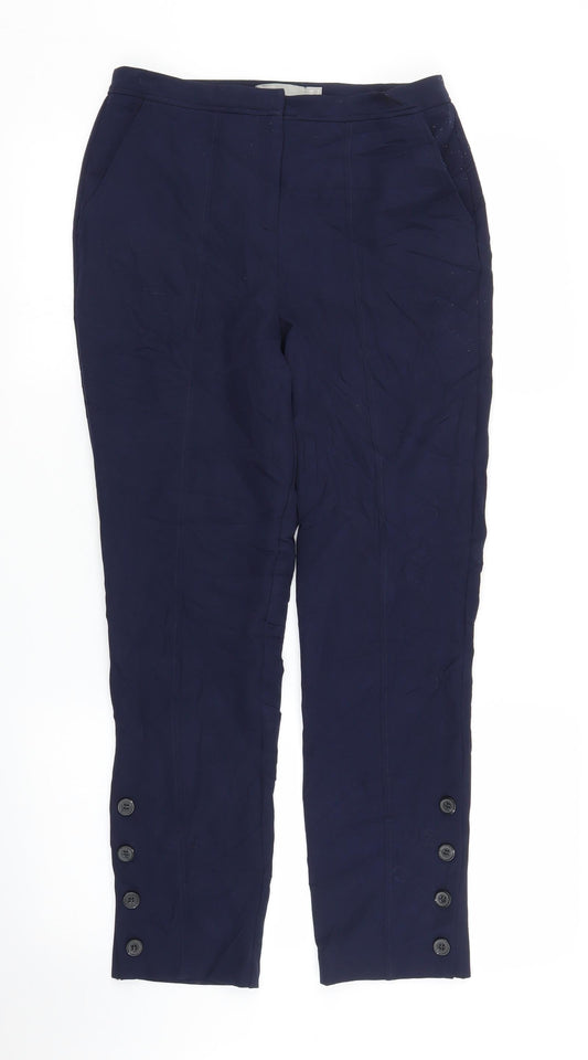 Womens UK Size 8 ASOS Regular Fit Carrot Blue Trousers