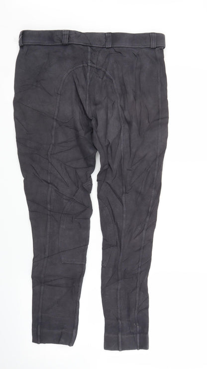 Saxon Womens Grey   Carrot Trousers Size M L25 in