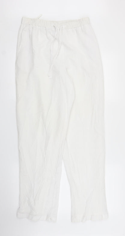 Womens UK Size 12 Canda Regular Fit Bloomer White Trousers