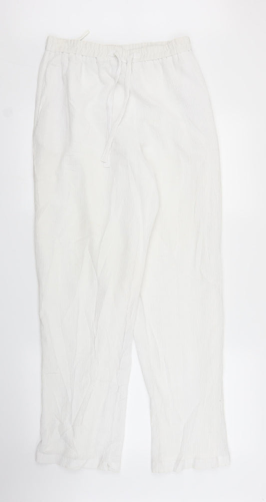 Womens UK Size 12 Canda Regular Fit Bloomer White Trousers
