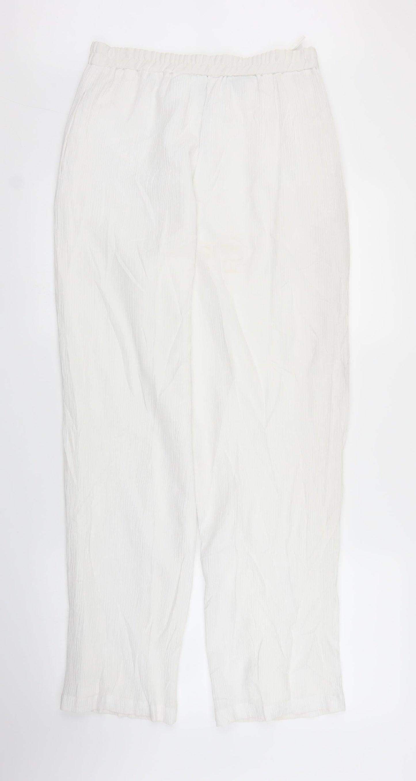 Womens UK Size 12 Canda Regular Fit Bloomer White Trousers