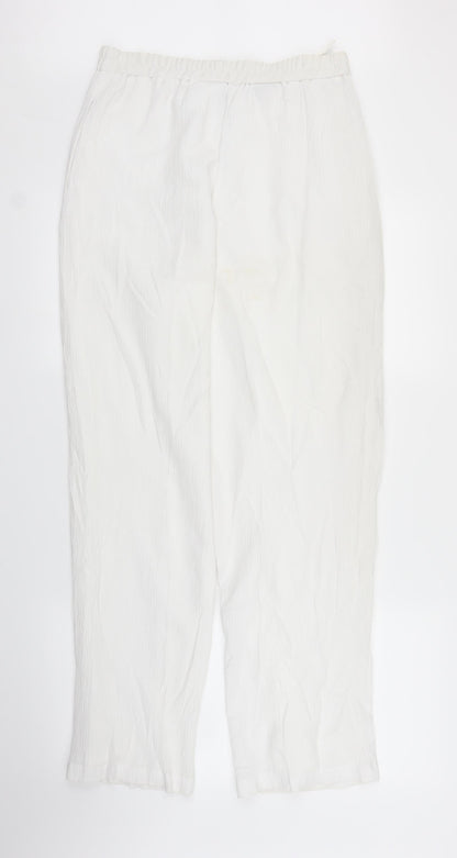 Womens UK Size 12 Canda Regular Fit Bloomer White Trousers
