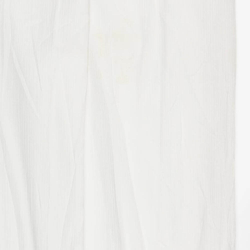 Womens UK Size 12 Canda Regular Fit Bloomer White Trousers