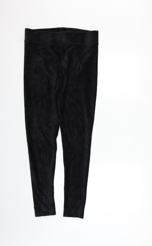 Womens UK Size 12 Marks and Spencer Regular Fit  Black Trousers