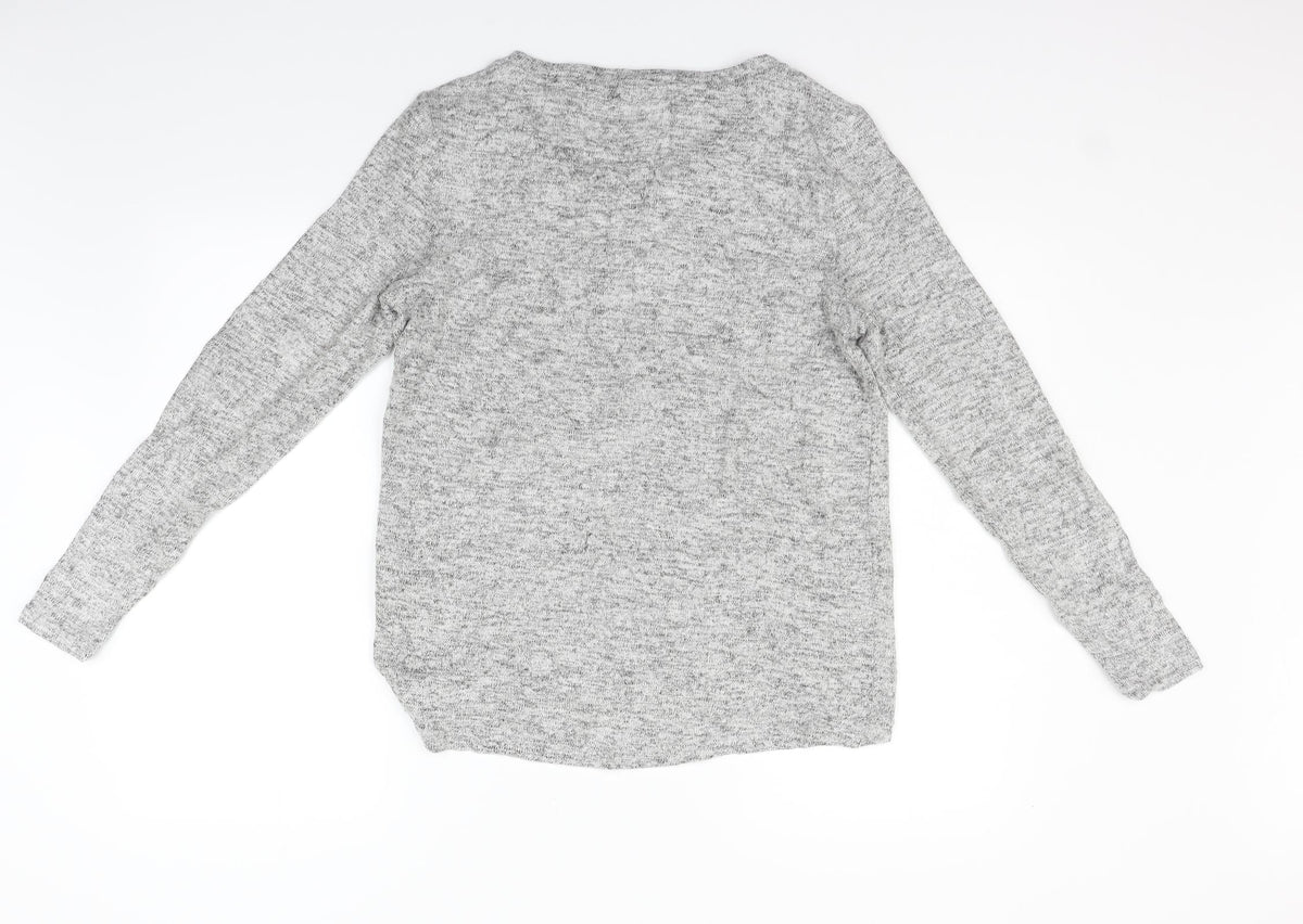 Noisy May Womens Grey   Pullover Jumper Size M