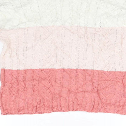 Marks and Spencer Womens Beige Striped  Pullover Jumper Size XS