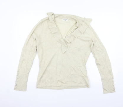 kalico Womens Beige   Pullover Jumper Size 10