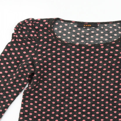 lyds Girls Pink Spotted  Pullover Jumper Size 15 Years