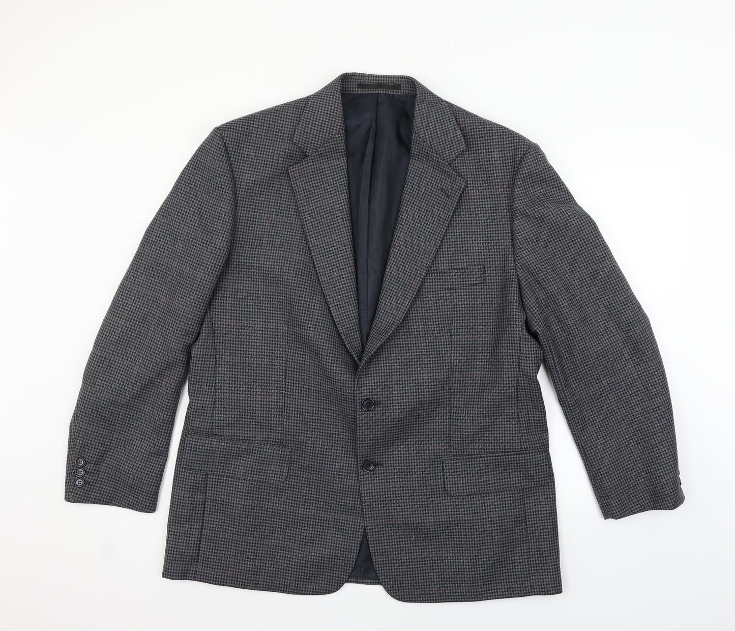 Preworn Mens Grey Check  Jacket Blazer Size S