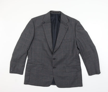 Preworn Mens Grey Check  Jacket Blazer Size S