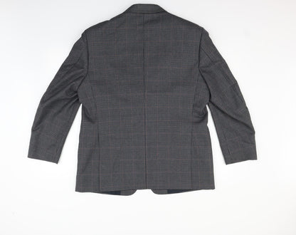 Preworn Mens Grey Check  Jacket Blazer Size S