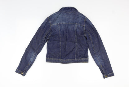 Back view of Gap boys’ blue jacket coat, size XL