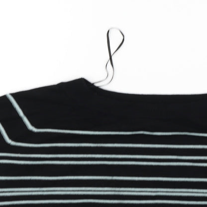 Monsoon Womens Black Striped  Pullover Jumper Size M