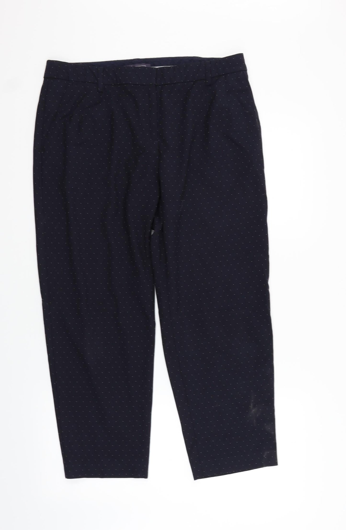 Womens UK Size 14 Marks and Spencer Extra-Slim Fit  Black Trousers