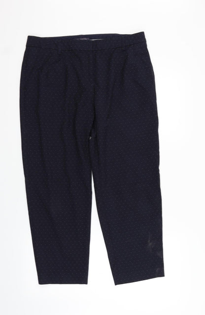 Womens UK Size 14 Marks and Spencer Extra-Slim Fit  Black Trousers