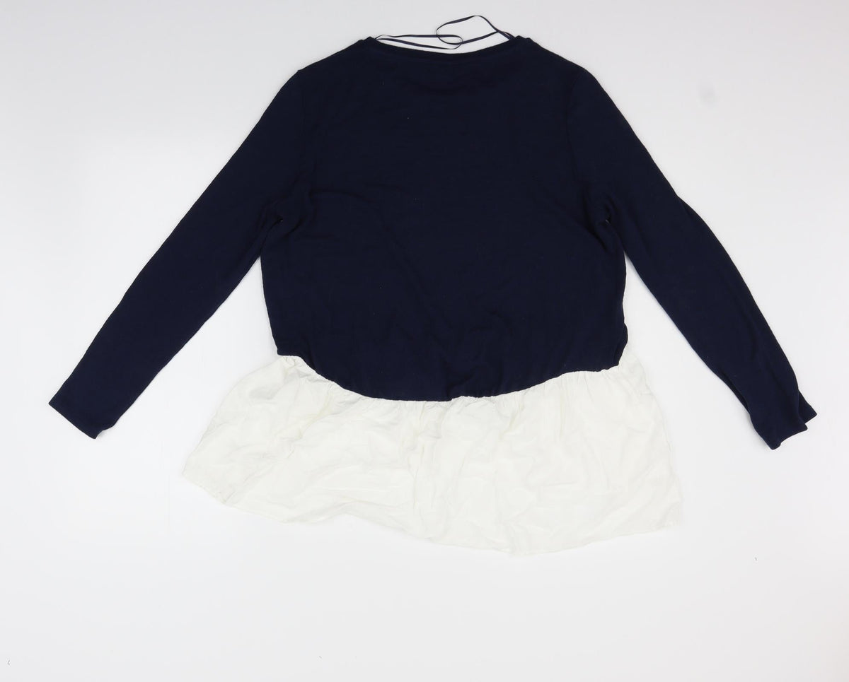 Tu Womens Blue   Pullover Jumper Size 14