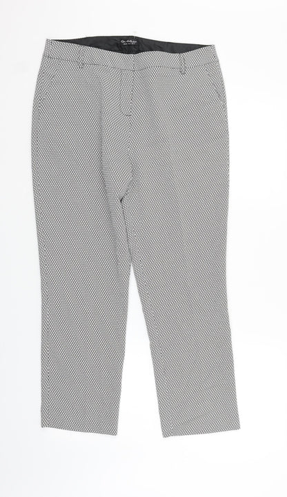 Womens UK Size 12 Miss Selfridge Regular Fit  White Trousers