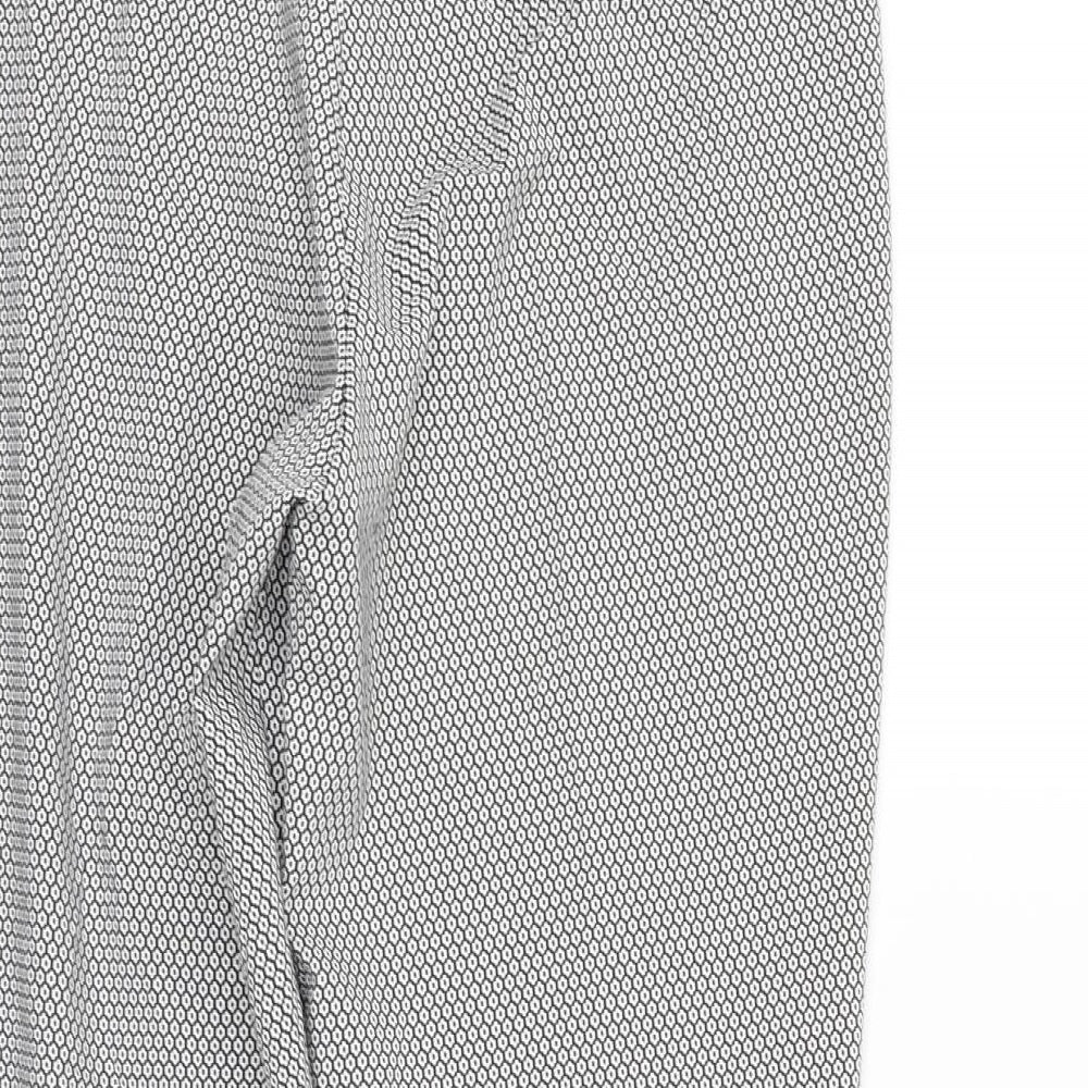 Womens UK Size 12 Miss Selfridge Regular Fit  White Trousers