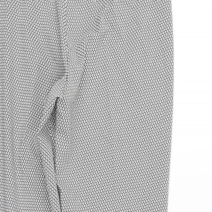 Womens UK Size 12 Miss Selfridge Regular Fit  White Trousers