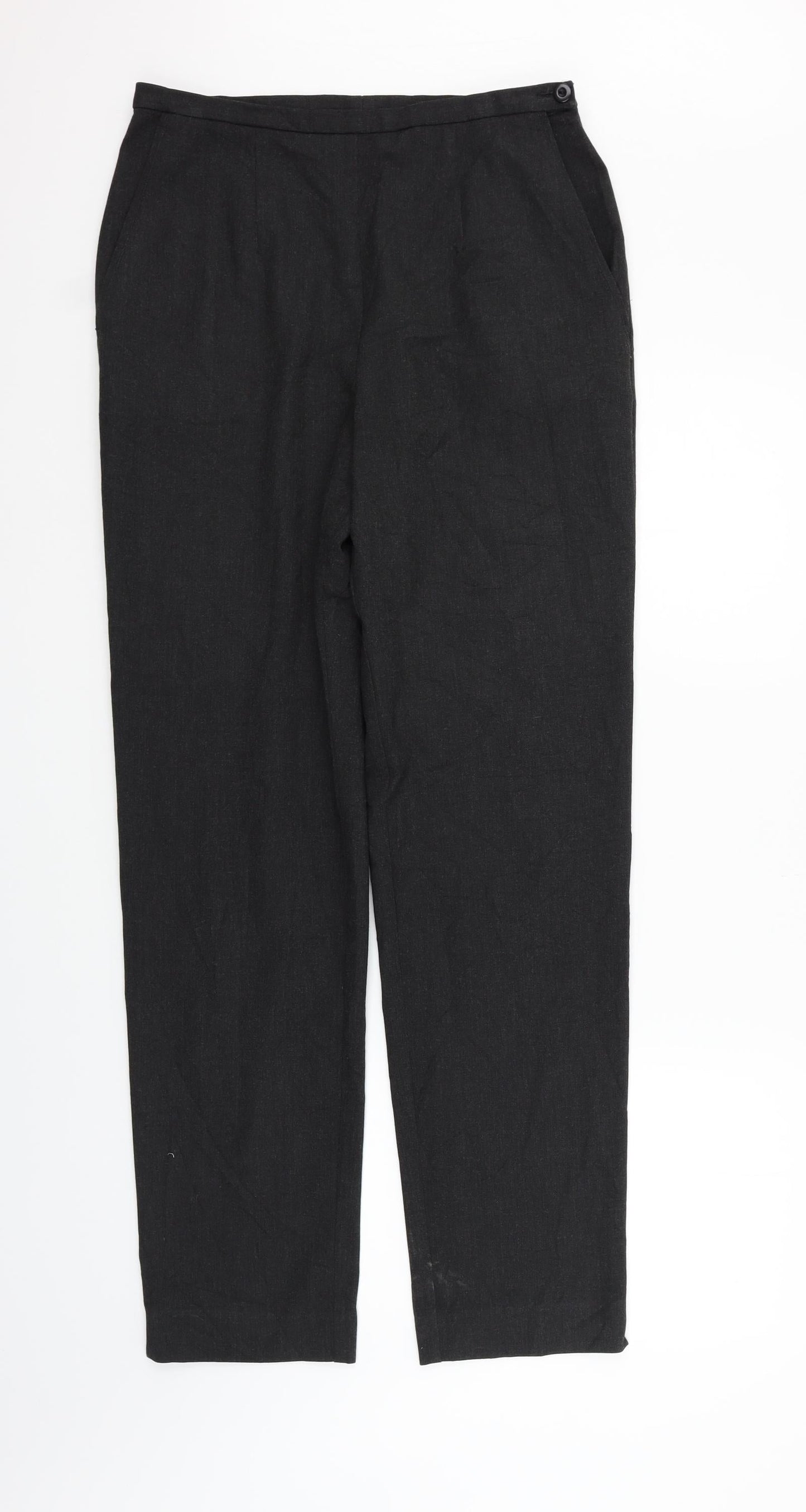 Womens UK Size 14 Marks and Spencer Regular Fit  Grey Trousers