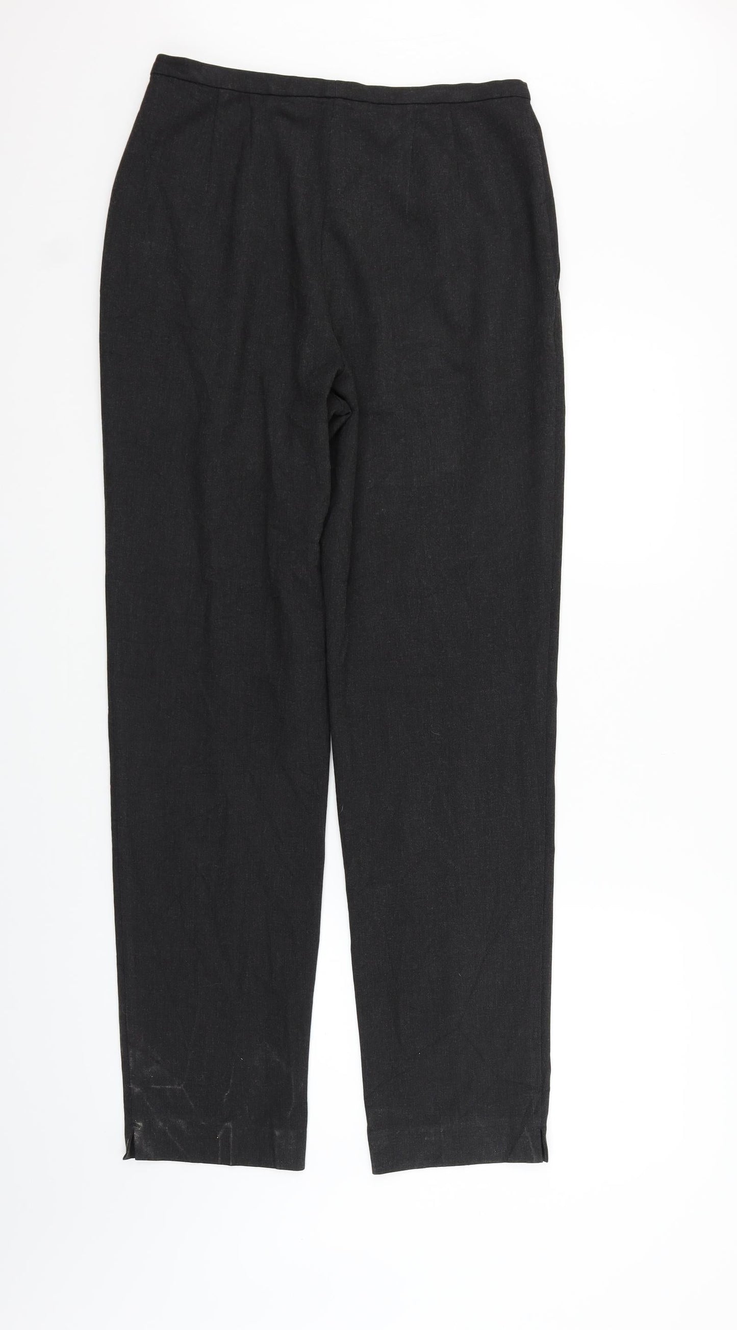 Womens UK Size 14 Marks and Spencer Regular Fit  Grey Trousers
