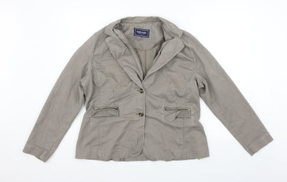 Maine Womens Grey   Jacket Coat Size L