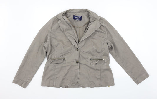 Maine Womens Grey   Jacket Coat Size L