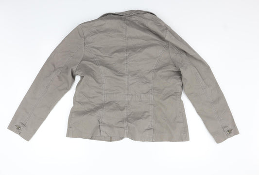 Maine Womens Grey   Jacket Coat Size L