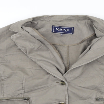 Maine Womens Grey   Jacket Coat Size L
