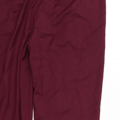 Womens UK Size 14 Marks and Spencer Regular Fit  Purple Trousers