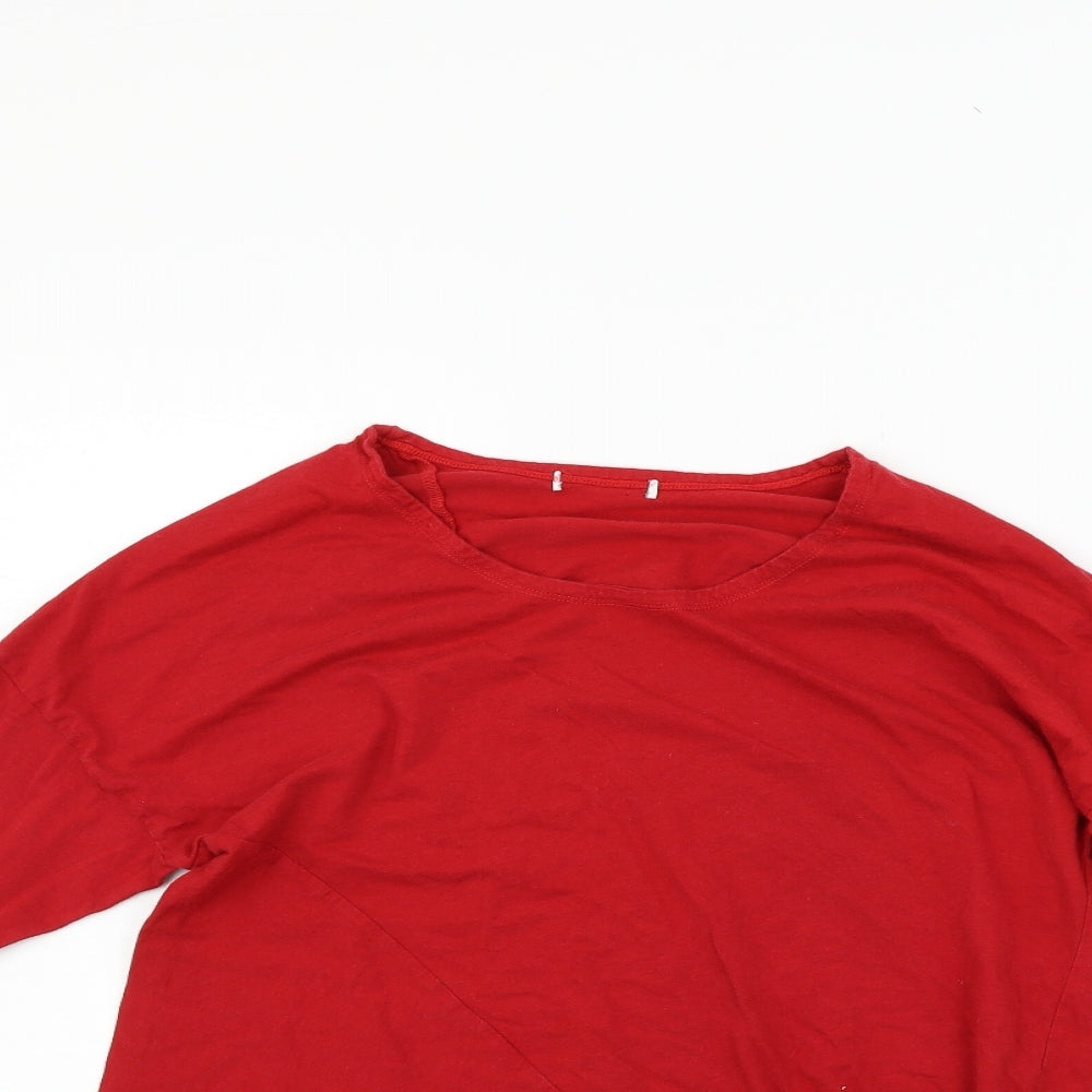 Womens UK Size 8 mamas & papas Red Basic T-Shirt