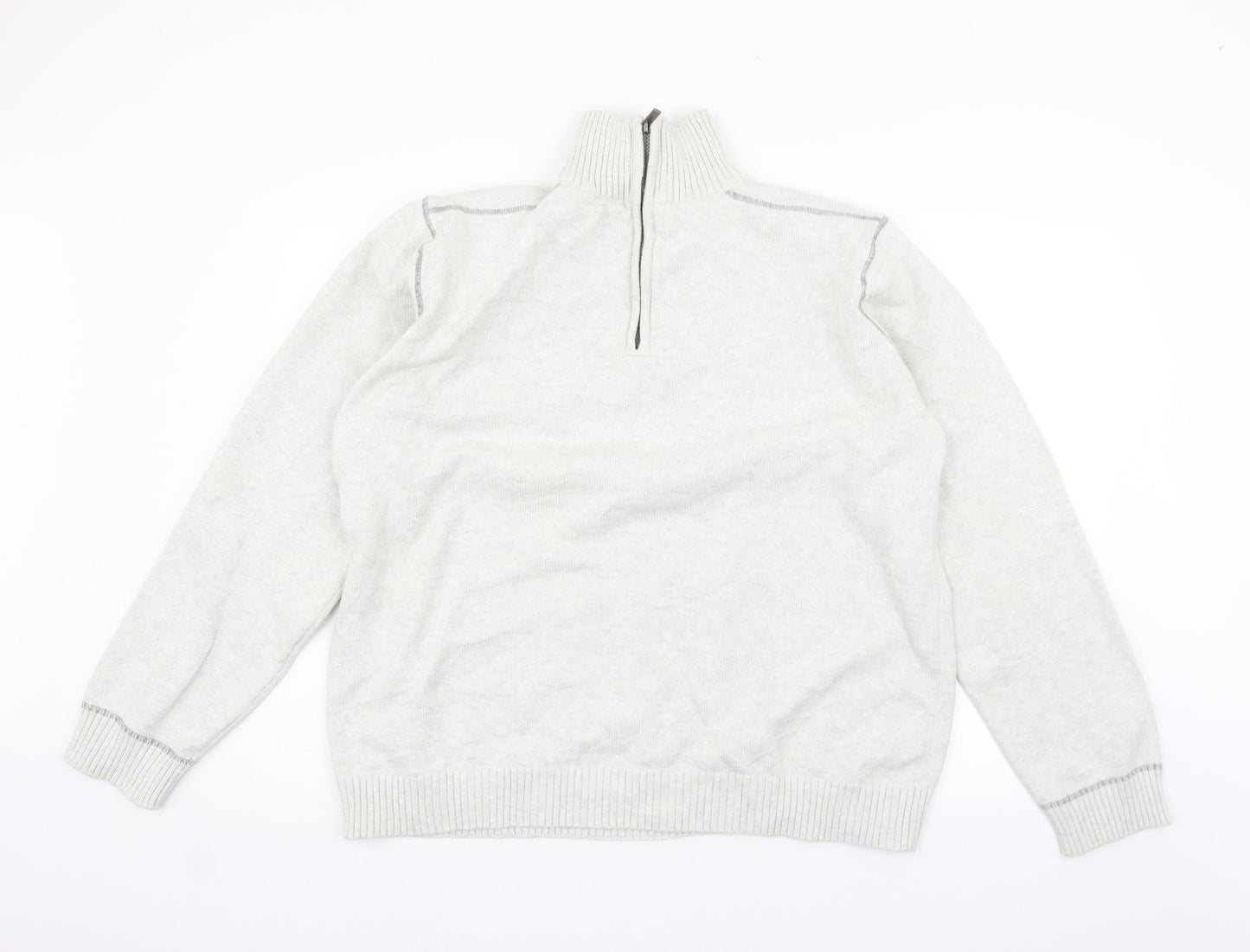 George Mens White   Pullover Jumper Size 2XL