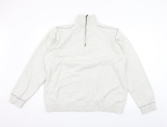 George Mens White   Pullover Jumper Size 2XL