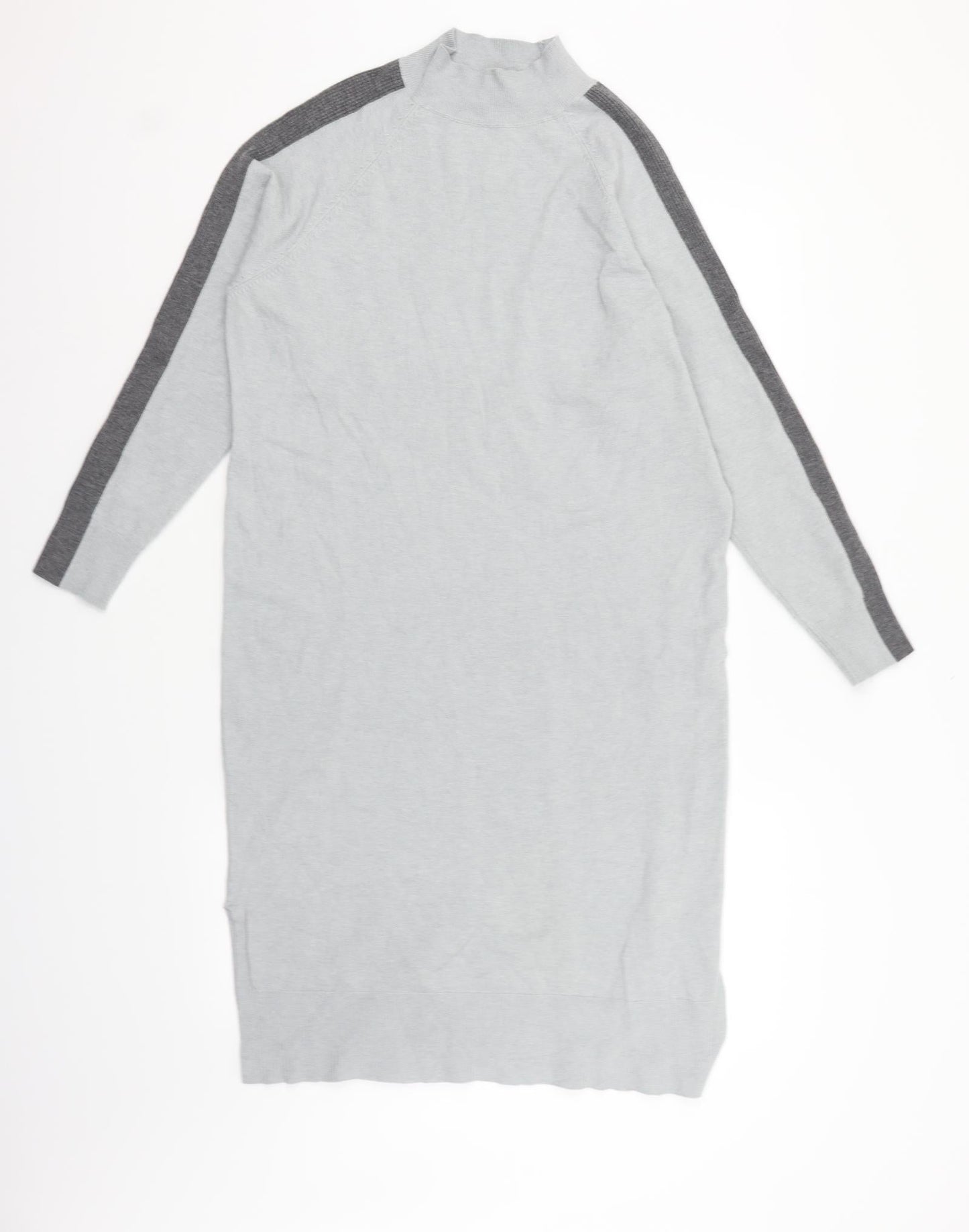 TU Womens Grey Houndstooth  Fit & Flare  Size L