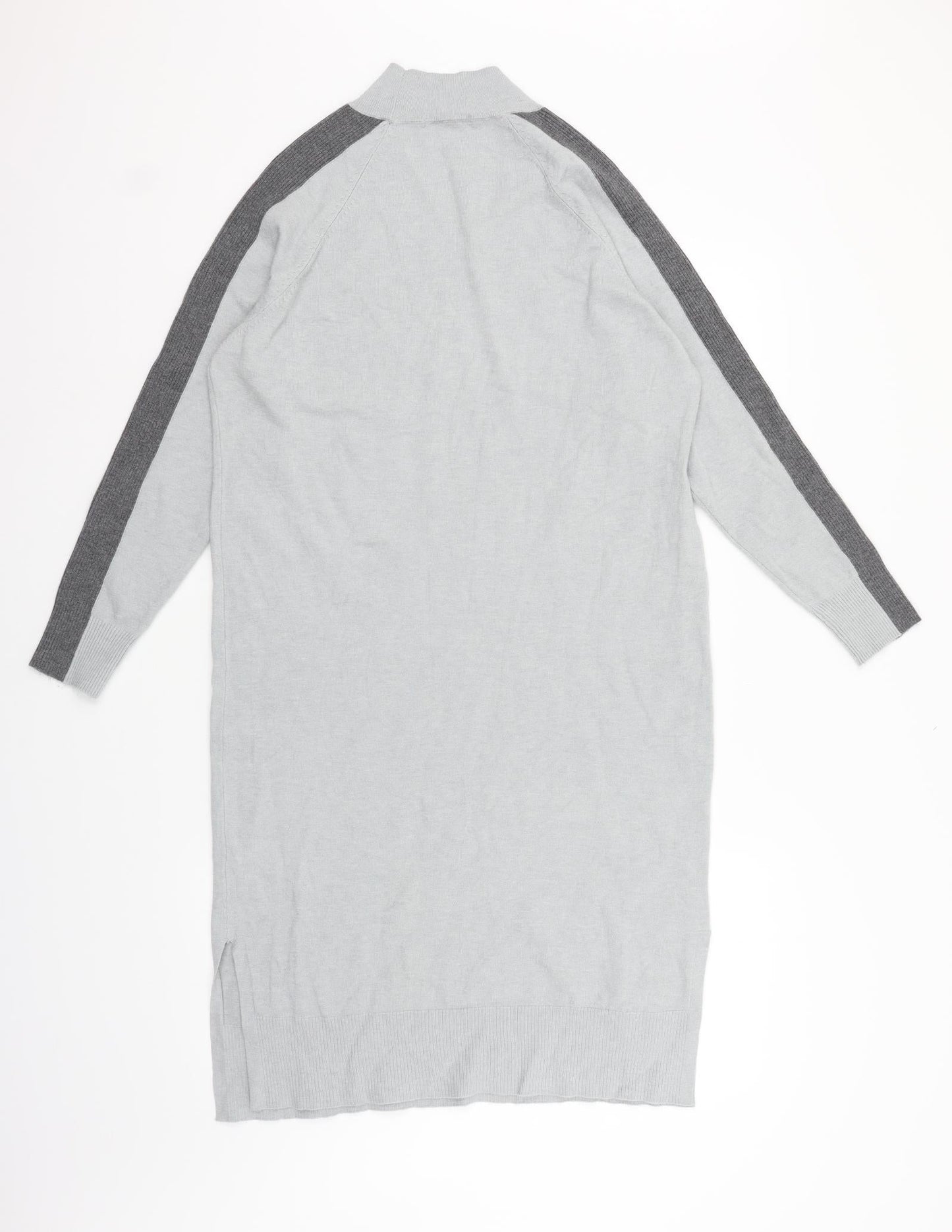 TU Womens Grey Houndstooth  Fit & Flare  Size L