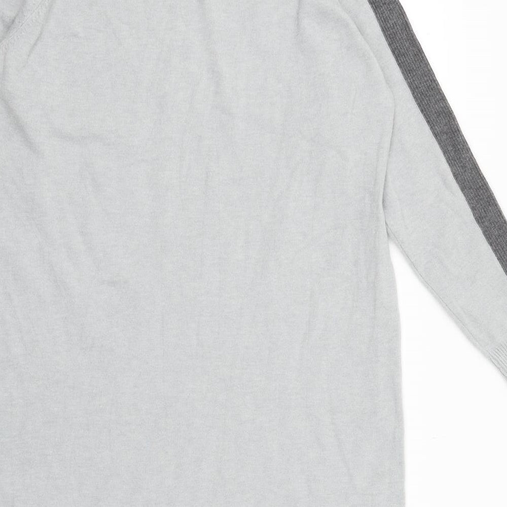 TU Womens Grey Houndstooth  Fit & Flare  Size L