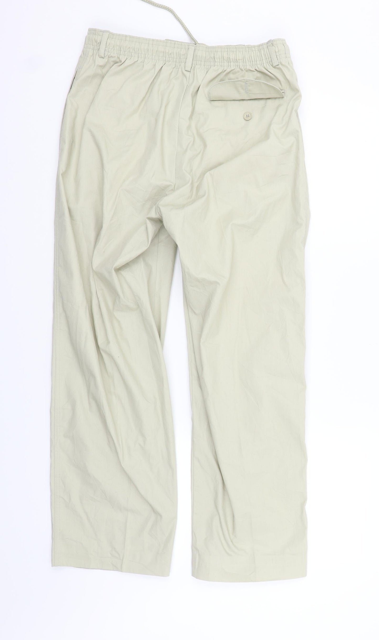 Womens UK Size M Preworn Regular Fit  Beige Trousers