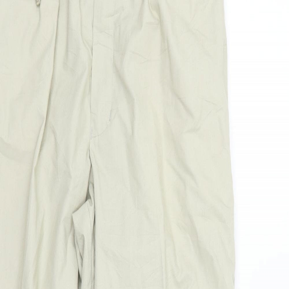 Womens UK Size M Preworn Regular Fit  Beige Trousers