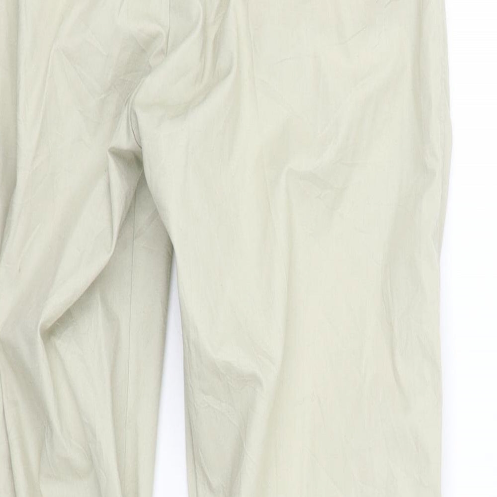 Womens UK Size M Preworn Regular Fit  Beige Trousers