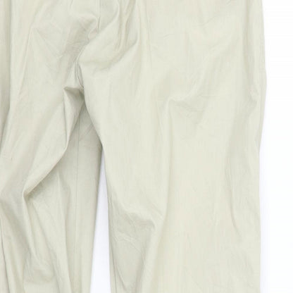 Womens UK Size M Preworn Regular Fit  Beige Trousers
