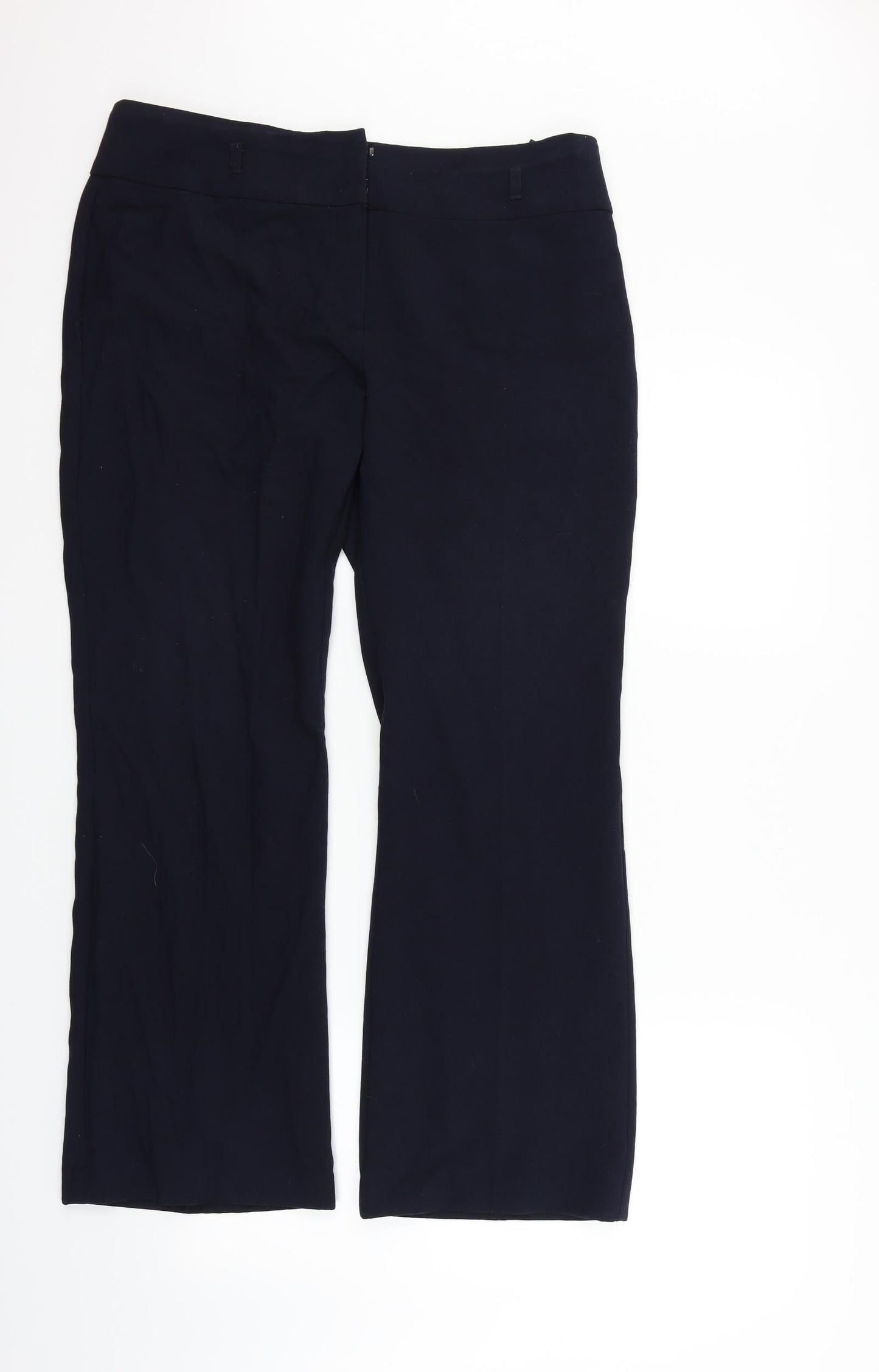 Womens UK Size 14 Marks and Spencer Regular Fit  Blue Trousers