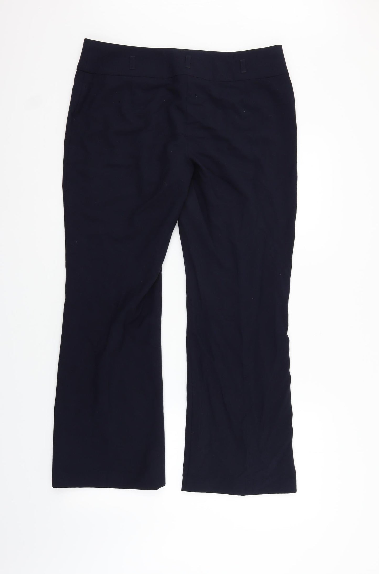 Womens UK Size 14 Marks and Spencer Regular Fit  Blue Trousers