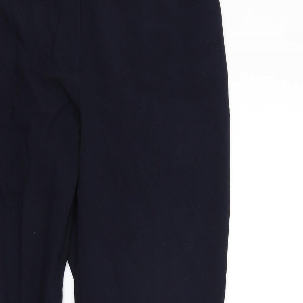 Womens UK Size 14 Marks and Spencer Regular Fit  Blue Trousers