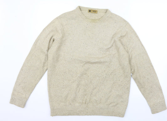 Marks and Spencer Mens Beige   Pullover Jumper Size M