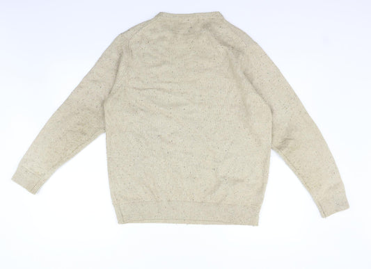 Marks and Spencer Mens Beige   Pullover Jumper Size M
