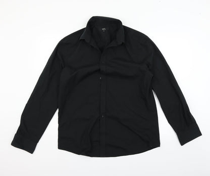 George Mens Blue Paisley   Button-Up Size 16