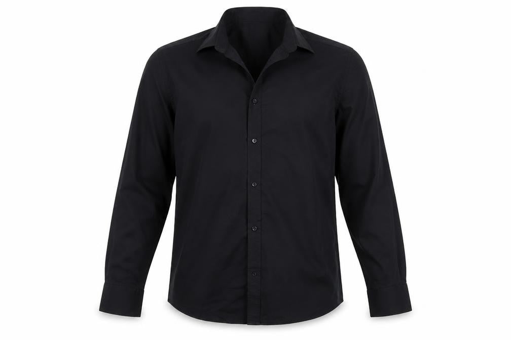 Mens UK Size 16 George Blue  Button-Up Long Sleeve Casual Shirt