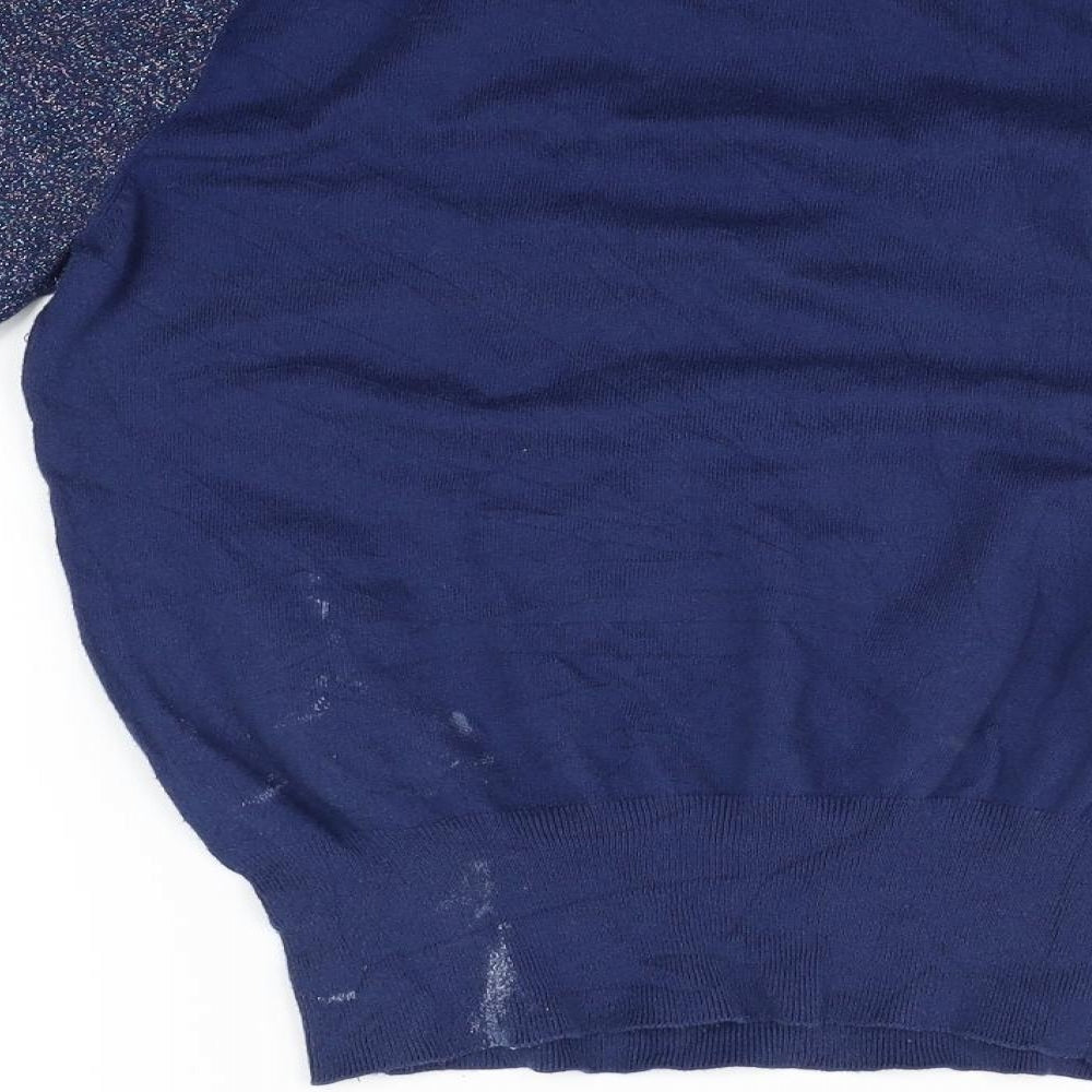 Marks and Spencer Womens Blue   Pullover Jumper Size 14  - washable marks
